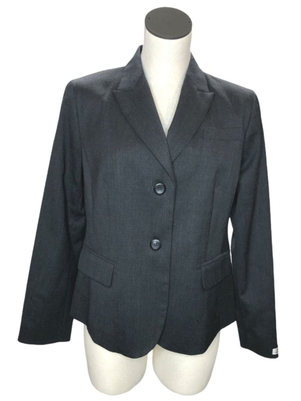 Pendleton Blazer Womens 12P Petite Gray Virgin Wool New Suit Jacket Lined Pocket